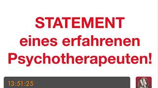 PSYCHOTHERAPIE AUSBILDUNG  Statement eines erfahrenen Psychotherapeuten [upl. by Auburta]