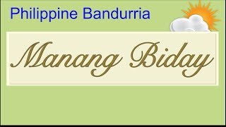 Bandurria  Manang Biday Philippine Music [upl. by Ariella699]