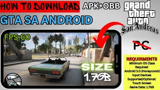 How to download GTA SA 😱 GTA SA android download  GTA SA Mobile download  Technical gamer [upl. by Miuqaoj556]