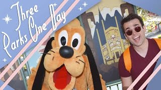 Three Parks One Day  Walt Disney World Vlog  March 2017  Adam Hattan [upl. by Ahsla]