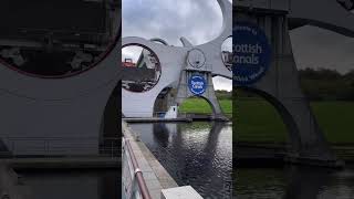 The Falkirk wheelScottish Canal Boat ride falkirk scotland boatrides [upl. by Nefets]