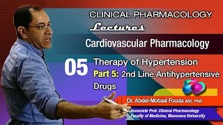 Cardiovascular Pharmacology Ar  05  2nd line antihypertensive drugs [upl. by Dasha]