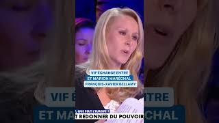 Le gros clash entre Marion Maréchal et FrançoisXavier Bellamy shorts politique debat [upl. by Bickart277]