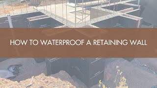 How To Waterproof A Retaining Wall [upl. by Irroc]