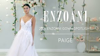 Wedding Gown Spotlight  Enzoani PAIGE from the 2021 Bridal Collection [upl. by Arriek294]