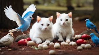 Cat TV for Cats to Watch 😺 Pretty Birds and Squirrels 🐿 8 Hours 4K HDR 60FPS [upl. by Loella817]