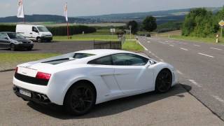 Lamborghini Gallardo LP5604 startup acceleration loud sound in the Eiffel Germany [upl. by Call]