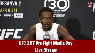 UFC 287 Alex Pereira vs Israel Adesanya 2 Media Day Live Stream [upl. by Mcclelland]