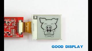 e paper eink display GDEW0154T8 with Partial Refreshfast updateno flicker update function [upl. by Hsaniva]