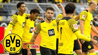 Guerreiros amp Haalands stunning volleys  BVB  Union 42  All goals amp highlights [upl. by Ayekam]