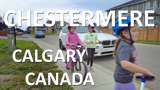 Canada Residential in Alberta Calgary 2023 Walk in Chestermere 🇨🇦 [upl. by Han]