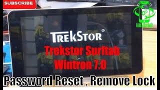 Trekstor Surftab Wintron 70 Password Reset  Remove Lock [upl. by Kipton900]