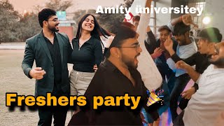 Freshers party 2023  Amity university vlog 46 [upl. by Neelhtakyram]