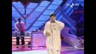 Eminem  Im Back The Real Slim Shady D12 Purple Hills Sanremo Live2001 [upl. by Fatsug952]