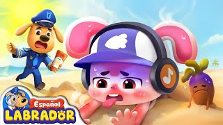 🔍Sheriff Labrador  Ponte Protector Solar en la Playa 🏖️  Videos para Niños  BabyBus en Español [upl. by Ecnerat]