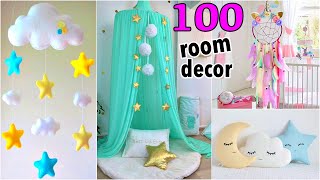 100 DIY ROOM DECOR IDEAS YOU WILL LOVE [upl. by Agn]