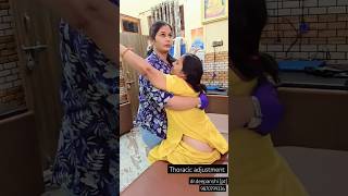 chiropratic adjustment drdeepanshi physiotherapist ytshorts ytviral trending [upl. by Leruj]