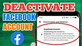 How to Deactivate Facebook Account 2024 [upl. by Rafa]