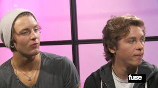 Emblem3 Talk quotChloequot Max Martin and quotGoing Back To Caliquot [upl. by Onibla]