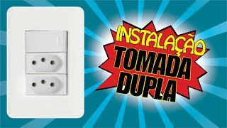 Como instalar TOMADA DUPLA  INTERRUPTOR [upl. by Lonna]