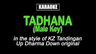 Karaoke  Tadhana Male Key  KZ Tandingan [upl. by Oletha]