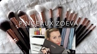 Pinceaux maquillageGuide dutilisation pour débutante amp Revue ZOEVA édition Rose Golden [upl. by Attenauq]