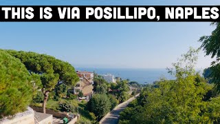 Naples Italy Walking Tour Via Posillipo 2023 [upl. by Mauricio88]