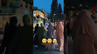 Hijab girls public reaction 🧐 part 3 shorts muslimah youtubeshorts trending viral [upl. by Ahsieket]