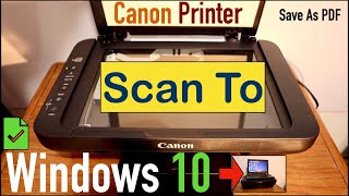 Canon Printer Scan To Windows 10 [upl. by Haywood]