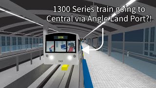 Roblox Delta Line Project  1300 Series train via Central Line Brendwood North to Central [upl. by Oira582]