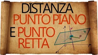 Distanza Punto Retta nello Spazio e Distanza Punto Piano  Piani in Forma Parametrica [upl. by Garibald]