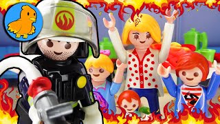 ES BRENNT 🔥 Riesen Brand in Playmobil City Kann es gelöscht werden  Playmobil Film Deutsch [upl. by Drus203]