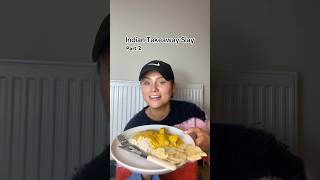 Indian takeaway mukbang part 2 food mukbang indianfood [upl. by Dibb803]