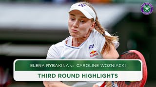 Rybakina rolls over grandslam Champ  Elena Rybakina vs Caroline Wozniacki  Highlights  Wimbledon [upl. by Hunt]