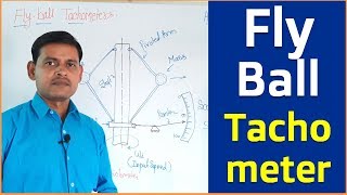 Fly ball Tachometer for angular speed Measurement or Centrifugal Governor Works explain in Hindi [upl. by Scully]