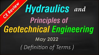 May 2022 CE Past Board Exam Problems in Hydraulics and Principles of Geotechnical Engineering [upl. by Ardien]