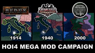 HOI4 Italian Empire Mega Mod Campaign 19102007 Great War Redux Kaiserreich Novum Vexillum [upl. by Noyr102]