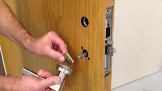 Mortise Lock Install  Marshall Best Security [upl. by Ewolram]