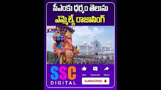 Raja Singh Praises CM Revanth Reddy  Ganesh Nimajjanam 2024  Shorts Sscdigital Balannamuchatlu [upl. by Emarie]