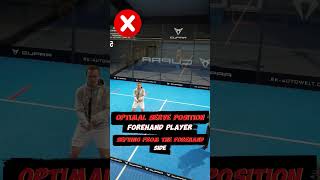 Mastering Padel Tennis Perfecting Your Serve Positioning Part5  padel padeltennis [upl. by Salman447]