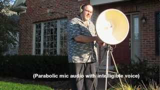 Vparanormal demonstrates how to build and test an 18quot parabolic microphone [upl. by Saitam4]