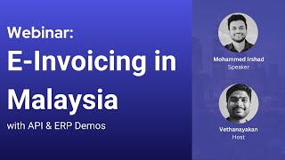 EInvoicing in Malaysia  LHDN APIs and ERP Demo  Webinar  IRBM [upl. by Etnwahs539]