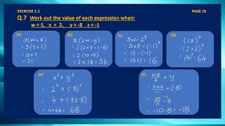 PART 13 CAMBRIDGE LOWER SECONDARY MATH LEARNERS BK 9 UNIT 2 EXPRESSIONS amp FORMULAE EX 21 Q 610 [upl. by Eycats]