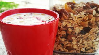 Granola recipe  5 minutes granola recipe easy granola recipe easy breakfast diet food [upl. by Alyose]