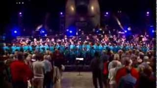 US Armed Services Medley America the Beautiful and Sousa with 100 Children [upl. by Iolande898]