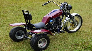 How to make Trike Motorcycle  Homemade 125cc Threewheel ATV [upl. by Lowery]