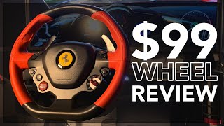 Reviewing a 99 Sim Racing Wheel  Thrustmaster Ferrari 458 Spider [upl. by Leibrag174]