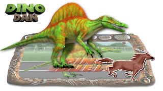 DINO DAN  DINO DUELS 2  Spinosaurus VS Horse [upl. by Laynad]