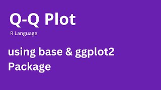 QuantileQuantile Plot  How to Create QQplot in R [upl. by Nagiem709]