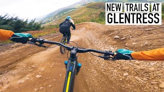 RIDING THE NEW TRAILS AT GLENTRESS BIKEPARK IN SCOTLAND [upl. by Aihselef103]